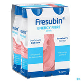 Fresubin Energy Fibre Drink Fraise Fl 4x200ml